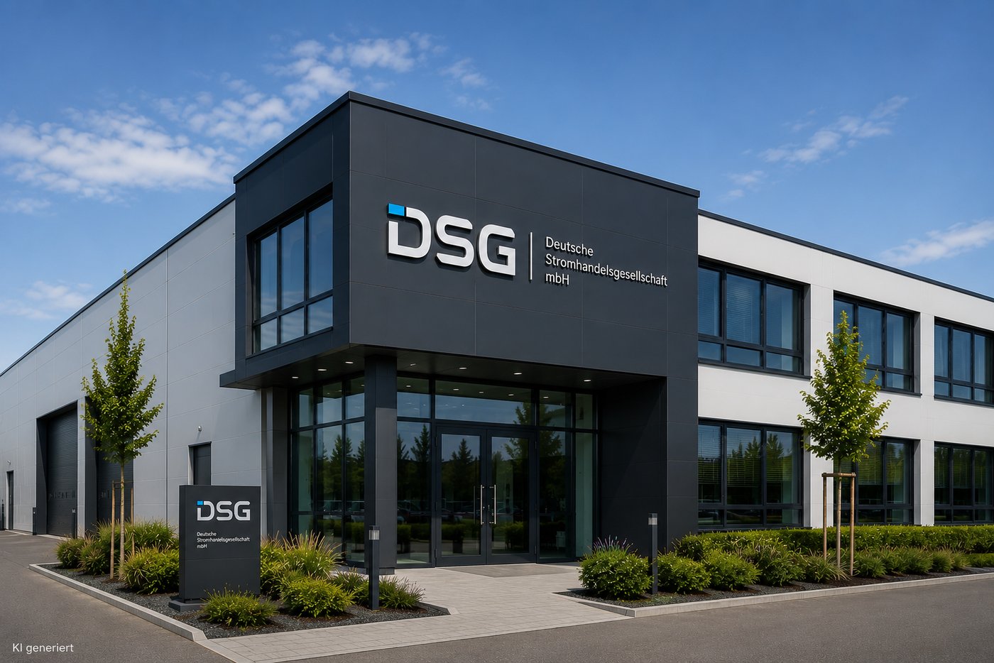 Modernes Firmengebäude der Deutsche Stromhandelsgesellschaft mbH (DSG)